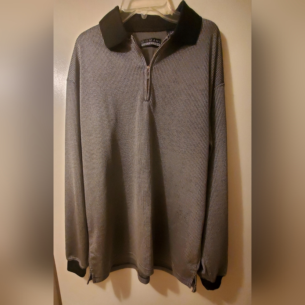 Domani Long Sleeve Men Shirt Size Medium